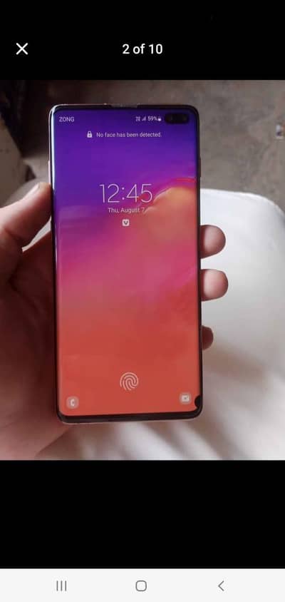 samsung s10 plus sengl sim imi chang
