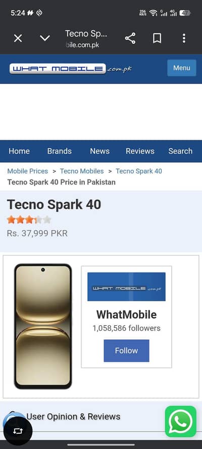 Tecno spark 40 5 days used