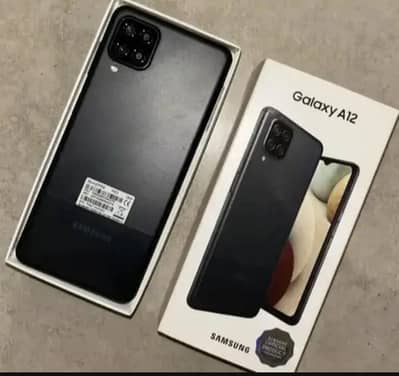 Samsung a 12 4/64 complet box 10by09 exchange possible