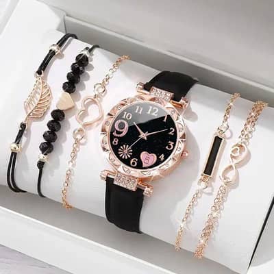 Europe and the United States new ladies diamond dial belt quartz watch