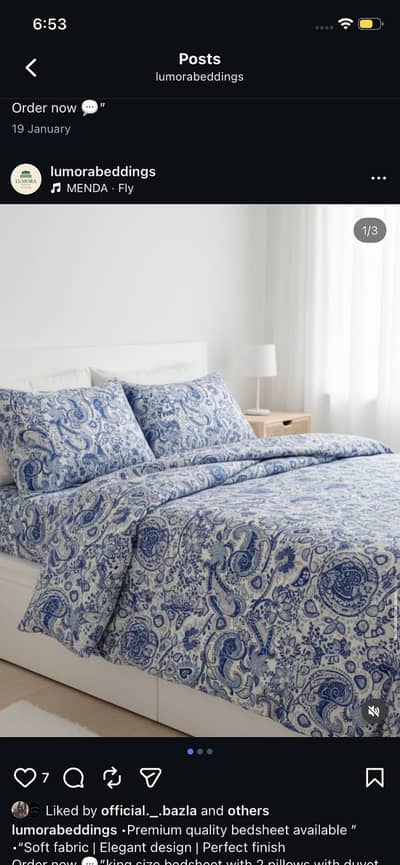 Bedsheet with conforter cover 6 peice set sutff best ha