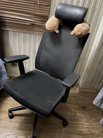 Ergonomic chair with headrest