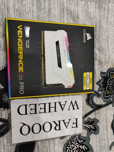 Corsair Vengeance RGB pro white 8+8=16gb 3200mhz DDR4 CL16 Gaming ram