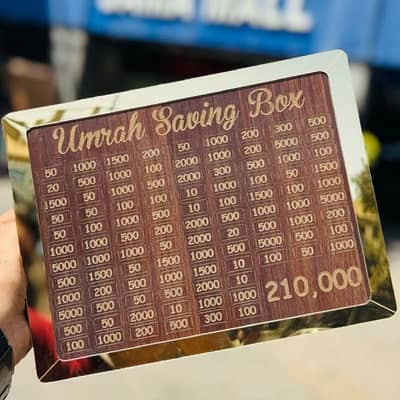Umrah saving box for adults and kids