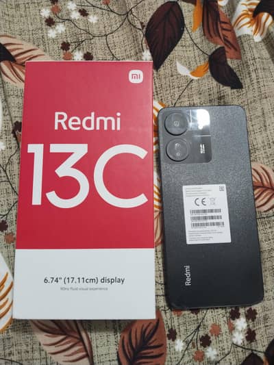 Redmi 13C 6/128 with box only charger ni ha