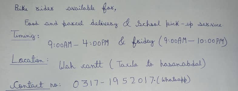 BIke Rider Available