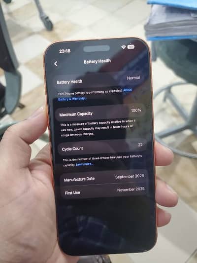 iphone 17 pro max orange color LLA model 256 Gb