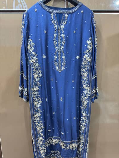 Replica of Nida Azwer – Pure Raw Silk (80 Gram) | Full Adda Work