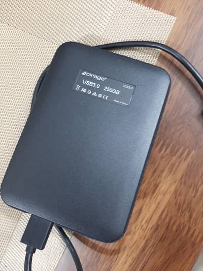 CIRAGO EXTERNAL HARD DRIVE 250 GB