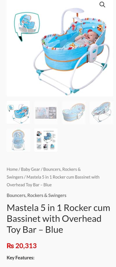 Mastela 5 in 1 Rocker & Bassinet