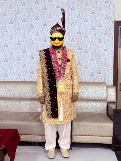 Sherwani for sale. Only one time use. Same as new.