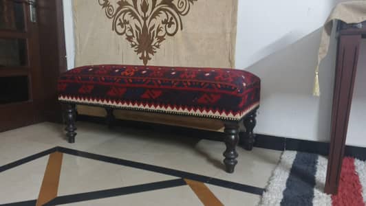 Afghani Kilim Ottoman