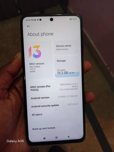 Xiaomi Poco X3 pro PTA approved 8/128