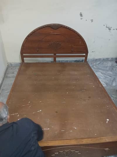 Wooden bed