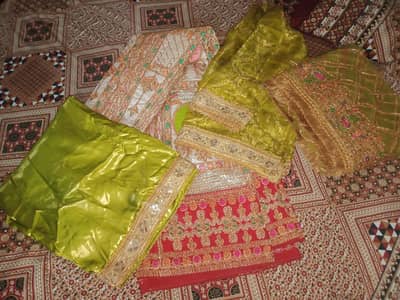 Lehenga dress & extra flapper mehndi dress