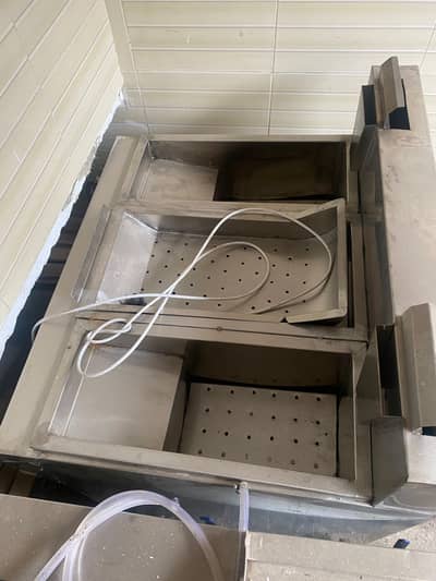 16+16 liter fryer and  hotplate with grill