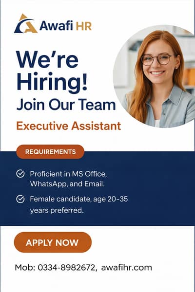 Required Female Executive Assistant