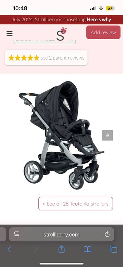 Teutonia (imported from germany) stroller