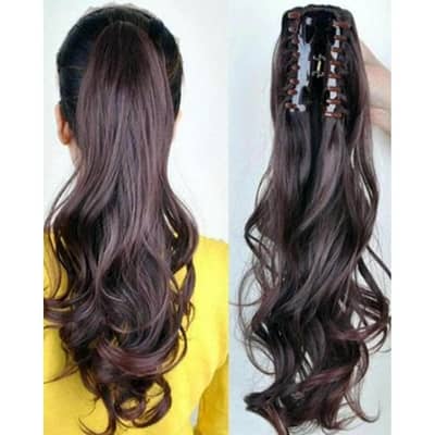 Long Hair Claw Clip Ponytail for Women Clip on Extension free delivery