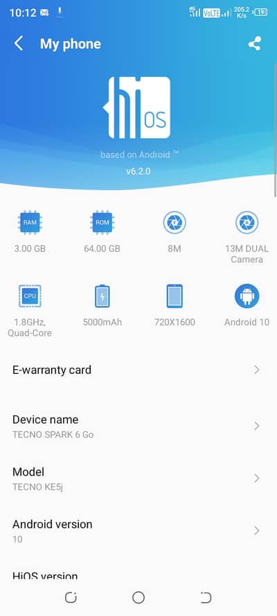 tecno spark 6 go 3/64