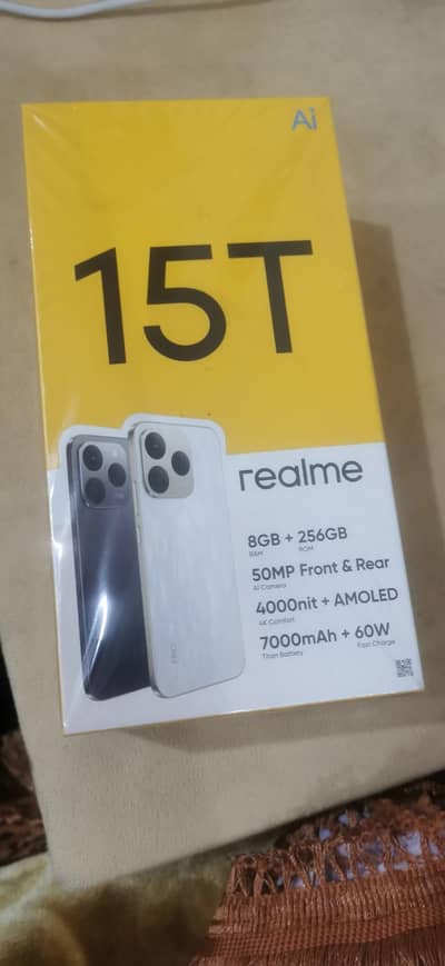 Realme 15T Just Box Open Brand New Silver Colour