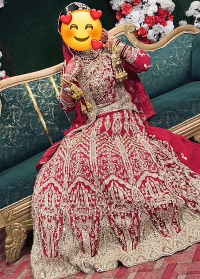 Red colour bridel Lehanga  for barat/ wedding function