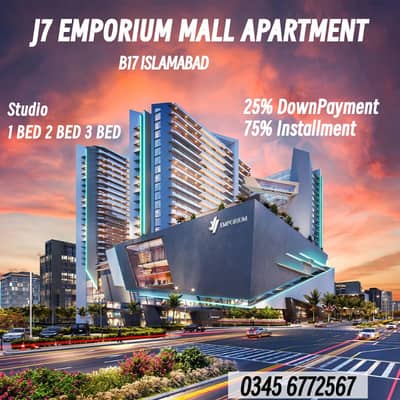 B17 J7 EMPORIUM MALL APARTMENT 3 BED Easy Installment 25% DownPayment