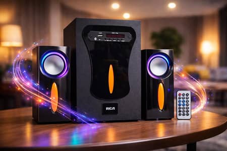 RCA 2.1 Speaker System with Subwoofer & Remote – Excellent Sound