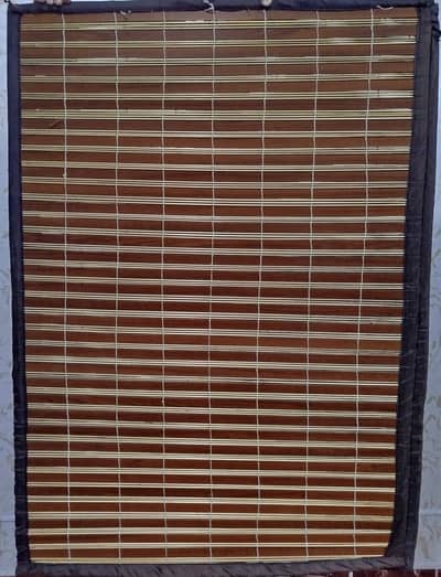 Bamboo rollup blind for window