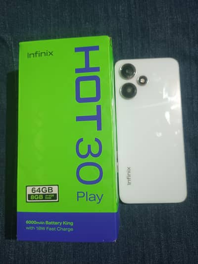 infinix HoT 30 plaY 8GB Ram 64GB Rom All accessories complete with Box