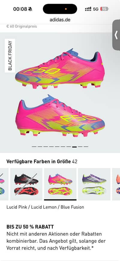 Nike F50 new football shoes imported US42 UK8