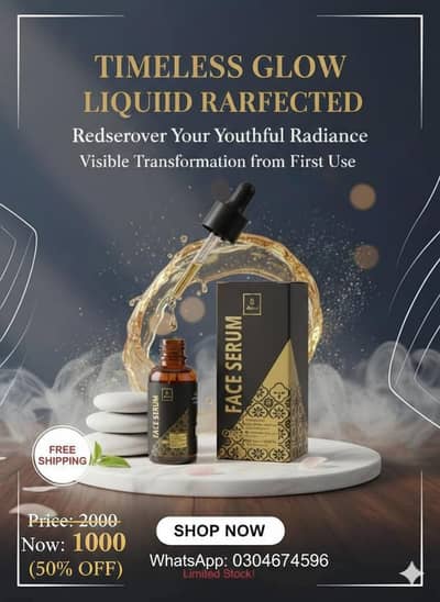Timeless Glow Face Serum - 50% OFF (Limited Time Offer)