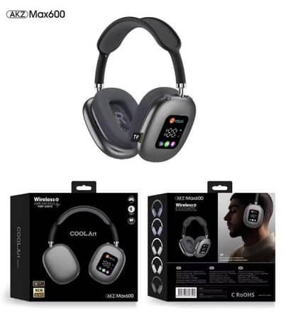 NOVA CART| Max 600 Wireless Display Headphone Deep Bass COD