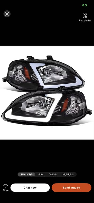 Honda Civic EK 2000 Headlights