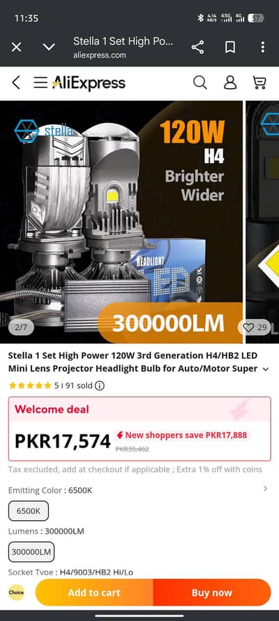 MO1U H4 Headlight for all bikes