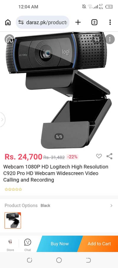 Webcam 1080P HD Logitech