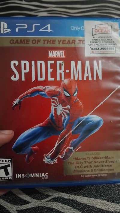 spider man cd for ps4 only 3500