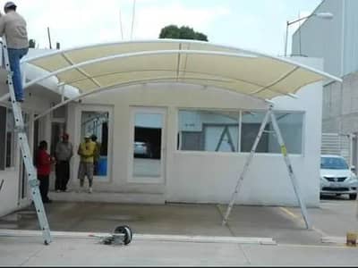 Tensile Fabric Car Parking Shade in Karachi