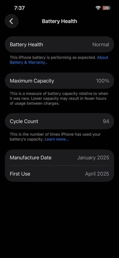 Iphone 16e 128gb 10/9.5 jv