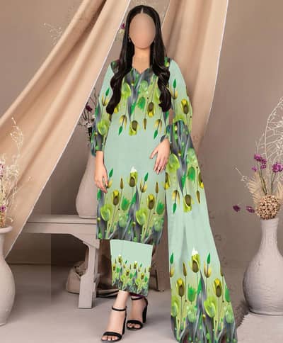 Silk Digital print 3pc Collection