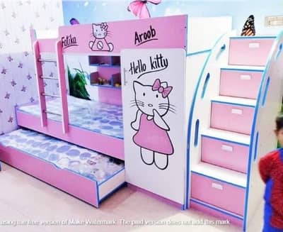 Bunk bed | Kid wooden bunker bed | Baby bed | Double bed | Triple bed