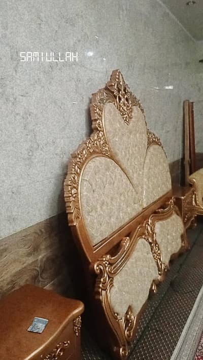 new wood bed  untouched