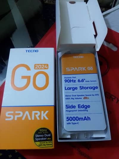 Tecno spark go 2024 2+2/64 GB just Box open Full warranty brand new