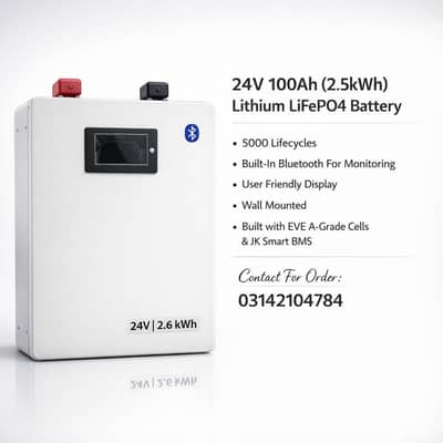 12V, 24V, 48V New Lithium LiFePO4 Battery With JK BMS Available