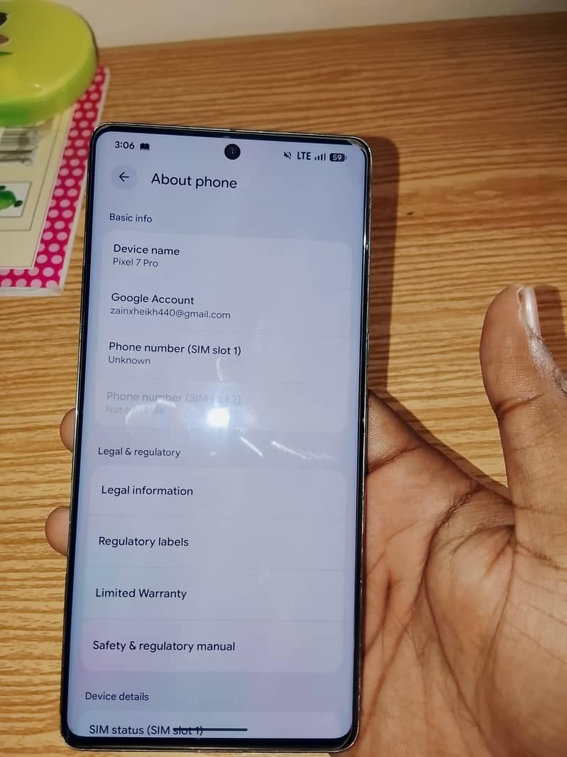 Google Pixel 7 pro 8