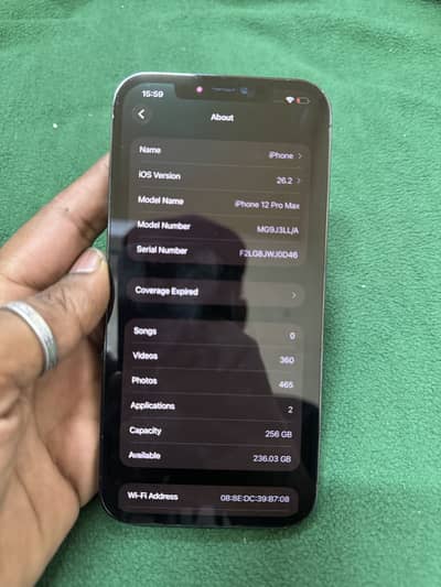 12 pro max 256 gen factory sim time full available