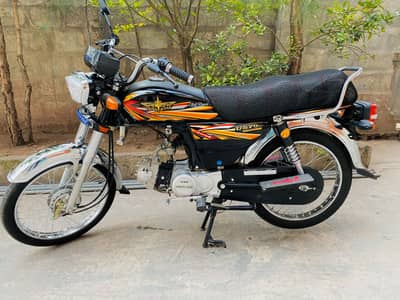 Union Star Bike 2024 Model Black Colour