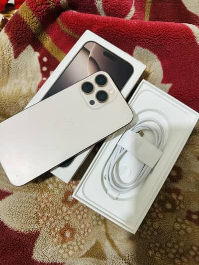 iPhone 16 pro max 256gb desirt titanium complete box