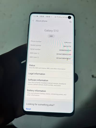 Samsung S10,, 8/128 Memory,, VIP PTA Urgent sale