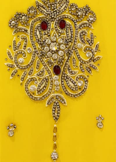 Beautiful Yellow Embroidered Ethnic Dress  3 piece